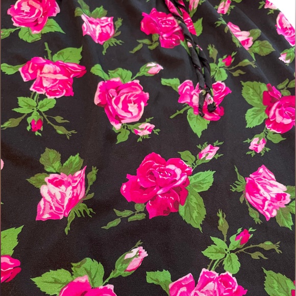 Smart & Sexy Sleepwear Vintage 90s Whimsygoth Romantic Rose Ruffle Slip Dress - Picture 2 of 8